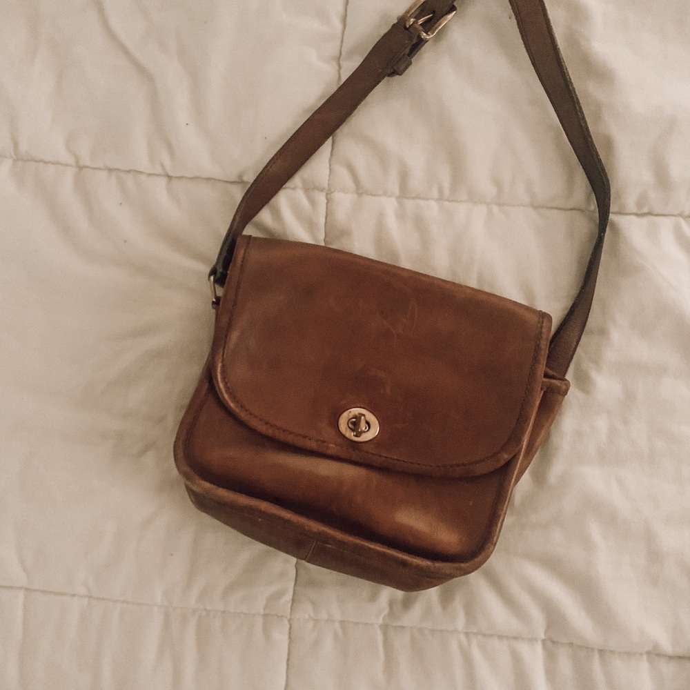 Vintage Leather Coach Purse
